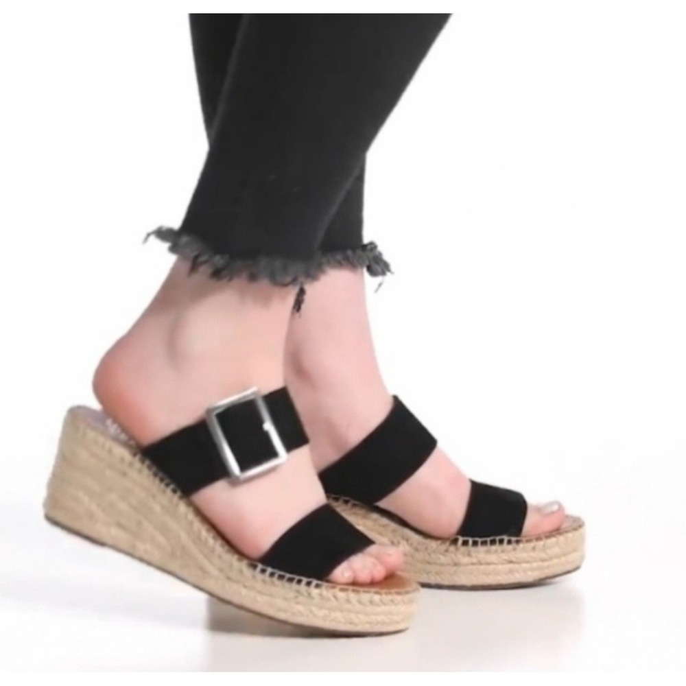 Franco Sarto Coastal2 Espadrille Womans Wedge Sandals Size 8M Slide